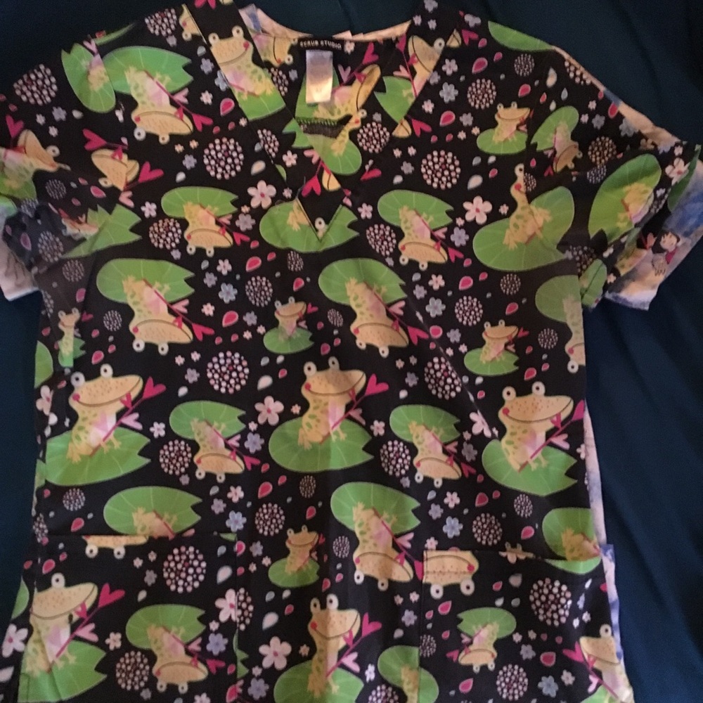 Two scrub tops